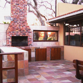 Guest entertainment area Braai area with outdoor furniture